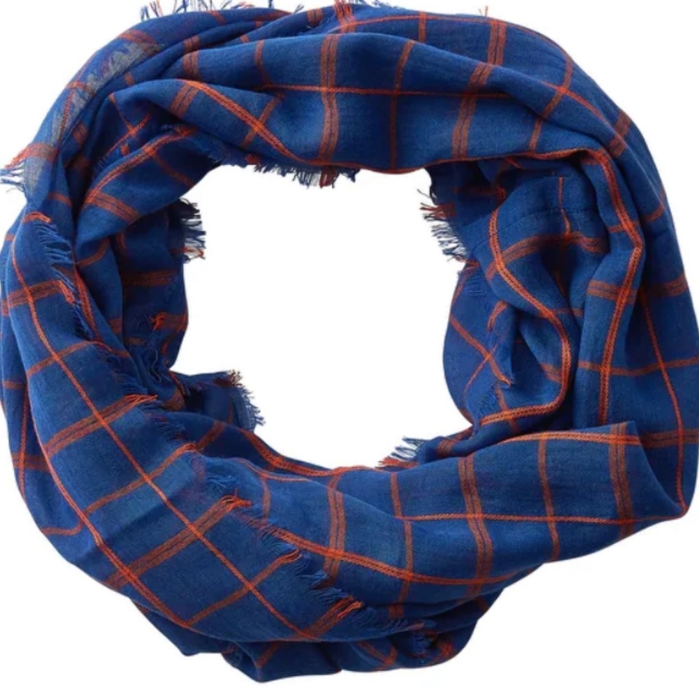 Tickled Pink Lightweight Plaid Infinity Scarf